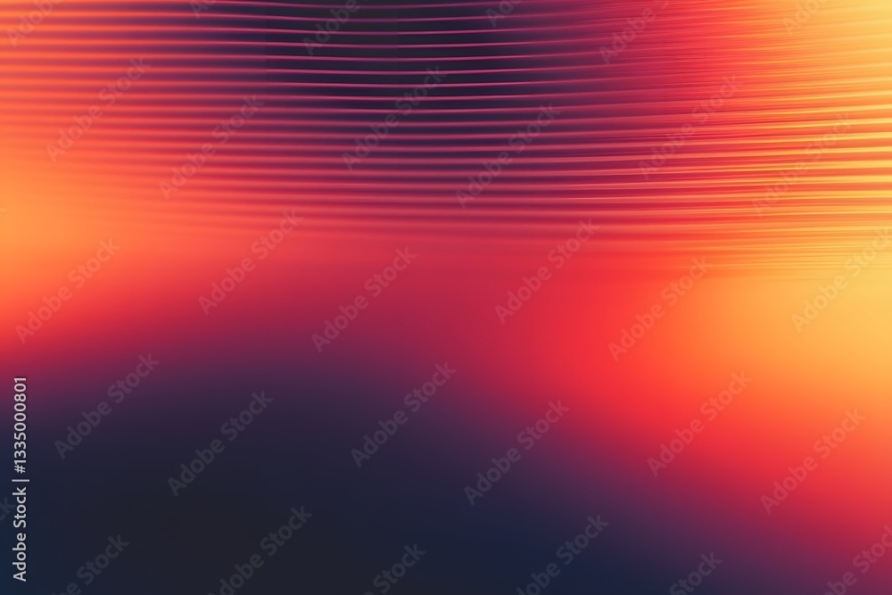 Poster abstract composition featuring gradient lighting with horizontal lines and tones