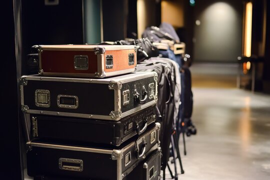 baggage with concert gear