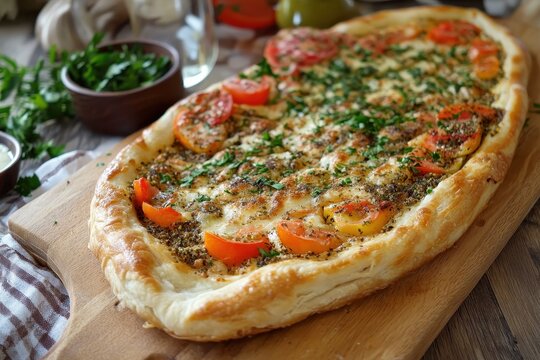 baked pastry filled with fatayer manakeesh