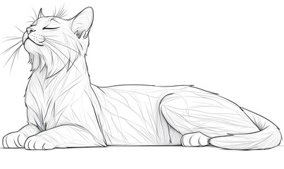 sketch of a cat
