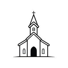 church icon vector ilustration