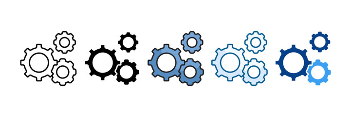 Preferences Icon Set Multiple Style Collection