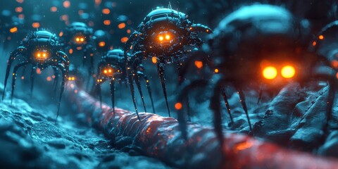 Intelligent nanobots navigating complex environments for data collection and analysis