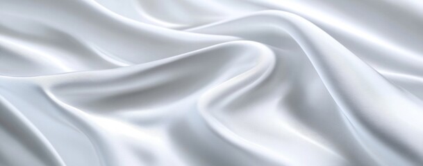 Fototapeta premium Smooth White Fabric Drape (1)