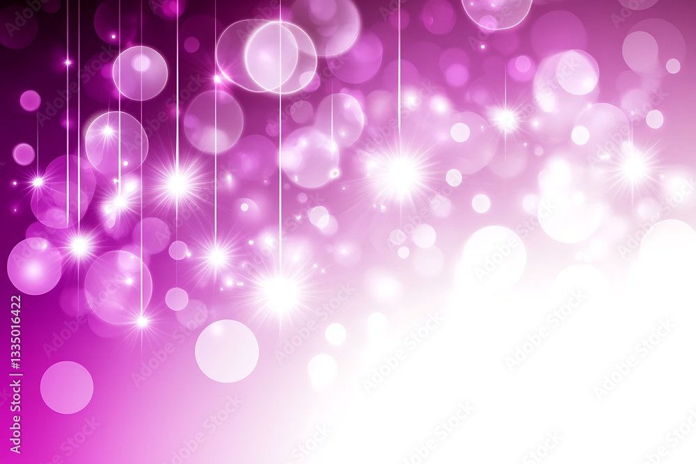 Poster elegant purple bokeh background with sparkling highlights and abstract light