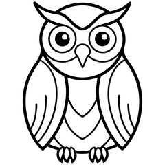 Abstract Owl Linework