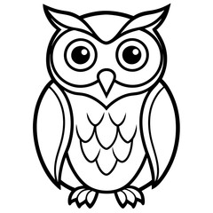 Abstract Owl Linework