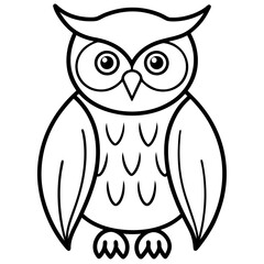 Abstract Owl Linework