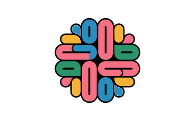 Abstract Trippy Lines Pattern. Cool Groovy Retro Texture. Psychedelic Wavy Illustration