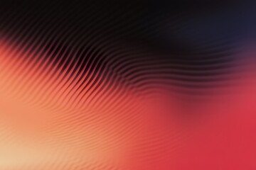 Abstract artwork showing rippled lines with multiple color gradients