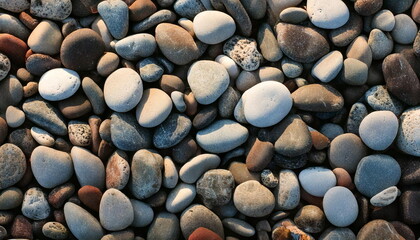 Naklejka premium Natural Smooth Pebble Stones