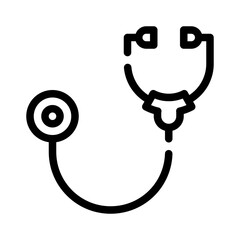 stethoscope line icon