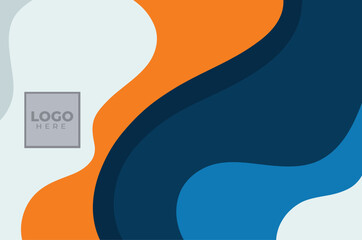 Abstract Colorful Wavy Background Design