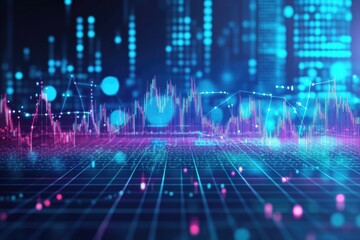 Data visualization of financial market trends