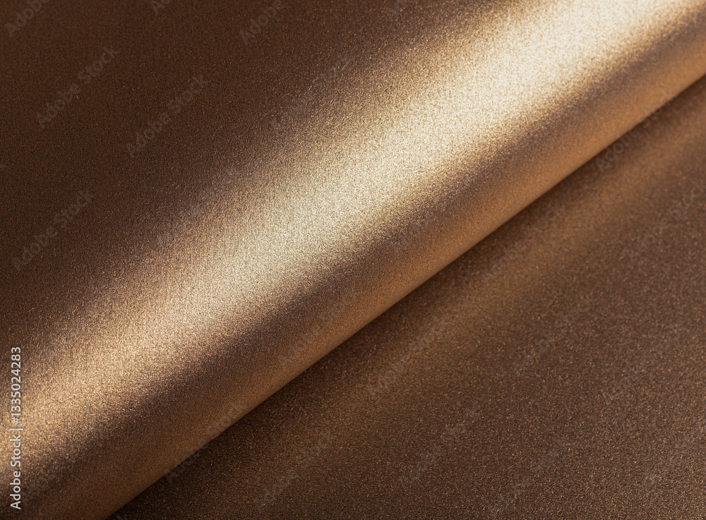 Poster Elegant paper background with a glossy, pearlescent texture and a shimmering gradient effect. Warm gold and bronze tones create a chic, luxurious design with fine reflective details, perfect for.