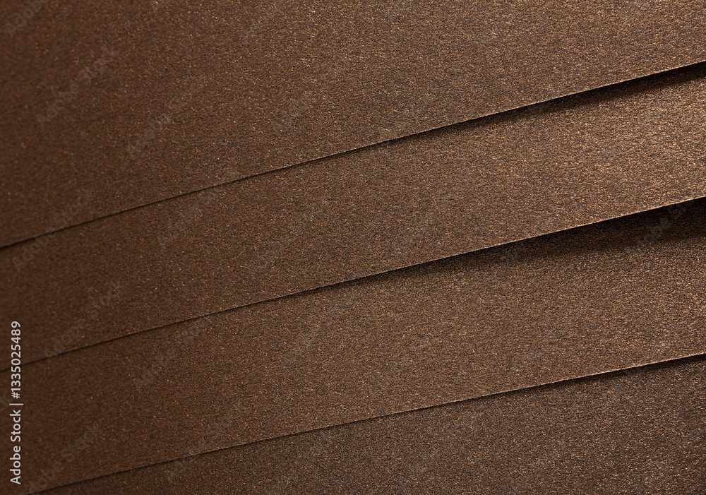 Fototapete Brown paper background with a matte texture and subtle pearlescent shimmer. Warm, gold and bronze tones create an elegant, luxurious design with geometric lines and a reflective finish, perfect for.