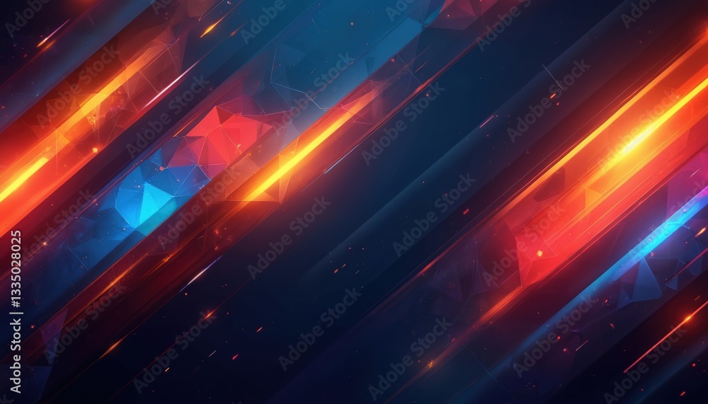 Leinwandbilder abstract geometry lines sport background. dynamic diagonal stripes with gradient light effect in blu