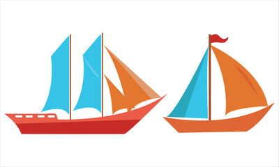 sailing ship vector illustration