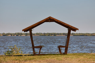 Rustic Lakeside Gazebo