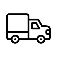 delivery truck line icon