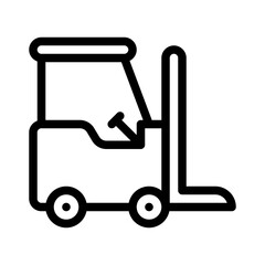 forklift line icon