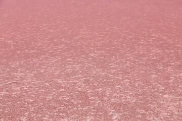 Textured Pink Salt Lake Surface