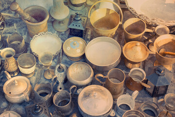 Oriental,Turkish,Azerbaijani ,vintage,silver, ceramic iron dishes for sale . Old kitchenware trays,...