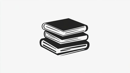 Stack of books, education, learning, illustration, graphic design, stock photo