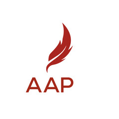 AAP creative minimalist letter logo.