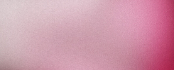 Pink grainy gradient background with noise texture in light pastel color for banner poster backdrop design and copy space