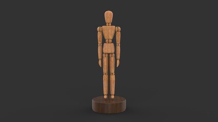 Wooden mannequin