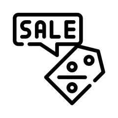 sales promotion line icon