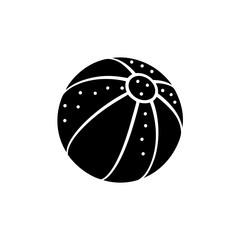 creative details Beach Ball Icon vector illustration