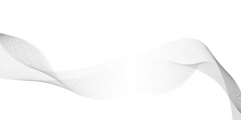 Geometric technology round shape black gradient curve shape isolated on white background, white and black background with white lines, Abstract black smoke swirls over white background.