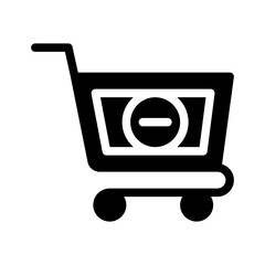 remove from cart glyph icon