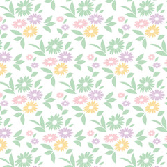 Cute Floral seamless pattern design
