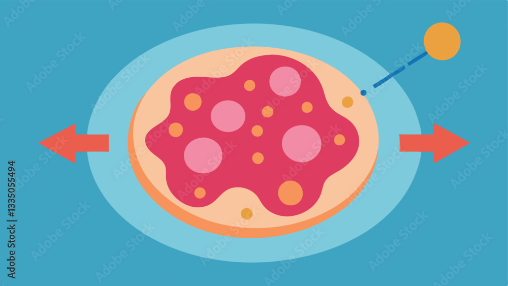Poster pigmentation reduction a detailed view of melanocytes pigmentproducing cells with arrows indicating 