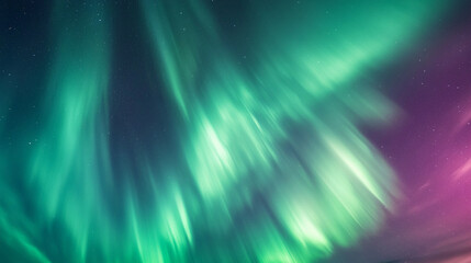 A close-up of the aurora borealis unfurling across a polar sky, its vibrant curtains of green and violet hinting at messages from beyond.