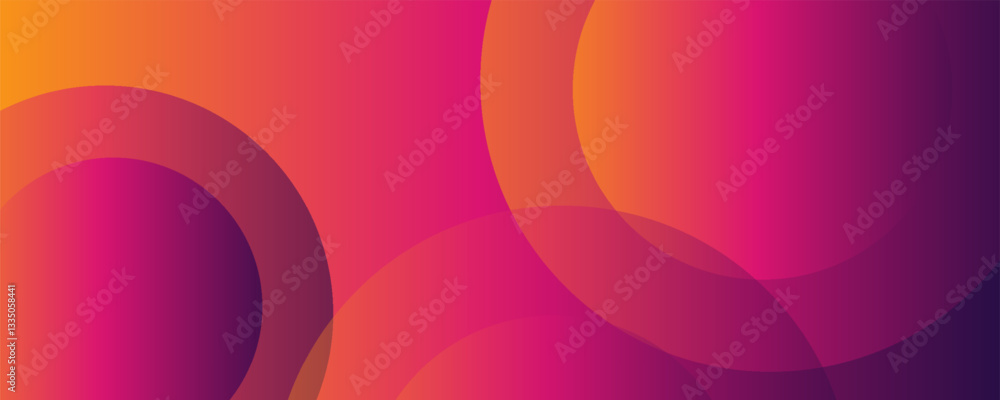 Poster modern fluid gradient design with abstract circular shapes. vector.
