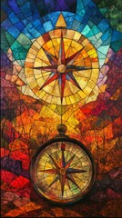 Obraz premium Compass Spinning Wildly, Delusional Disorder