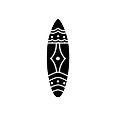creative details Surfboard Icon vector illustration