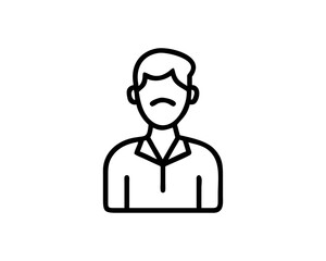 Man icon and man vector