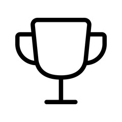 Trophy icon set. winner cup sign. for mobile concept and web design. vector illustration on white background