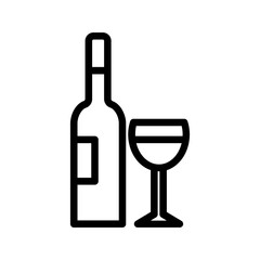 Champagne Icon. symbol for mobile concept and web design. vector illustration