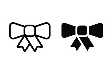 Bow icon set. ribbon Symbol. Bow tie sign. for mobile concept and web design. vector illustration on white background