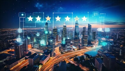 Futuristic financial data visualization with glowing bar charts, line graphs, and digital analytics, representing stock market trends, global economy, and investment insights.