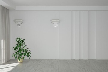 Modern interior design. 3D illustration