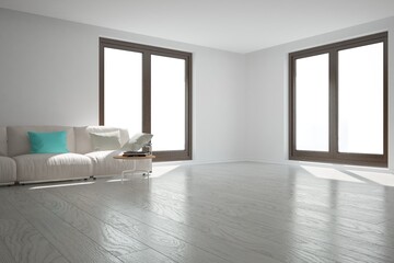 Modern interior design. 3D illustration