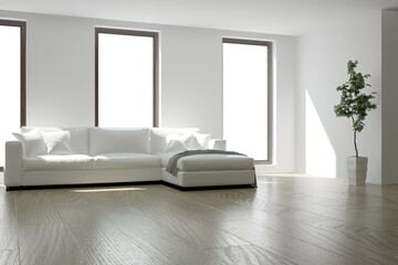 Modern interior design. 3D illustration