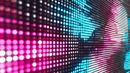 Fototapeta premium Dynamic LED Display Show: Vibrant Colors and Patterns